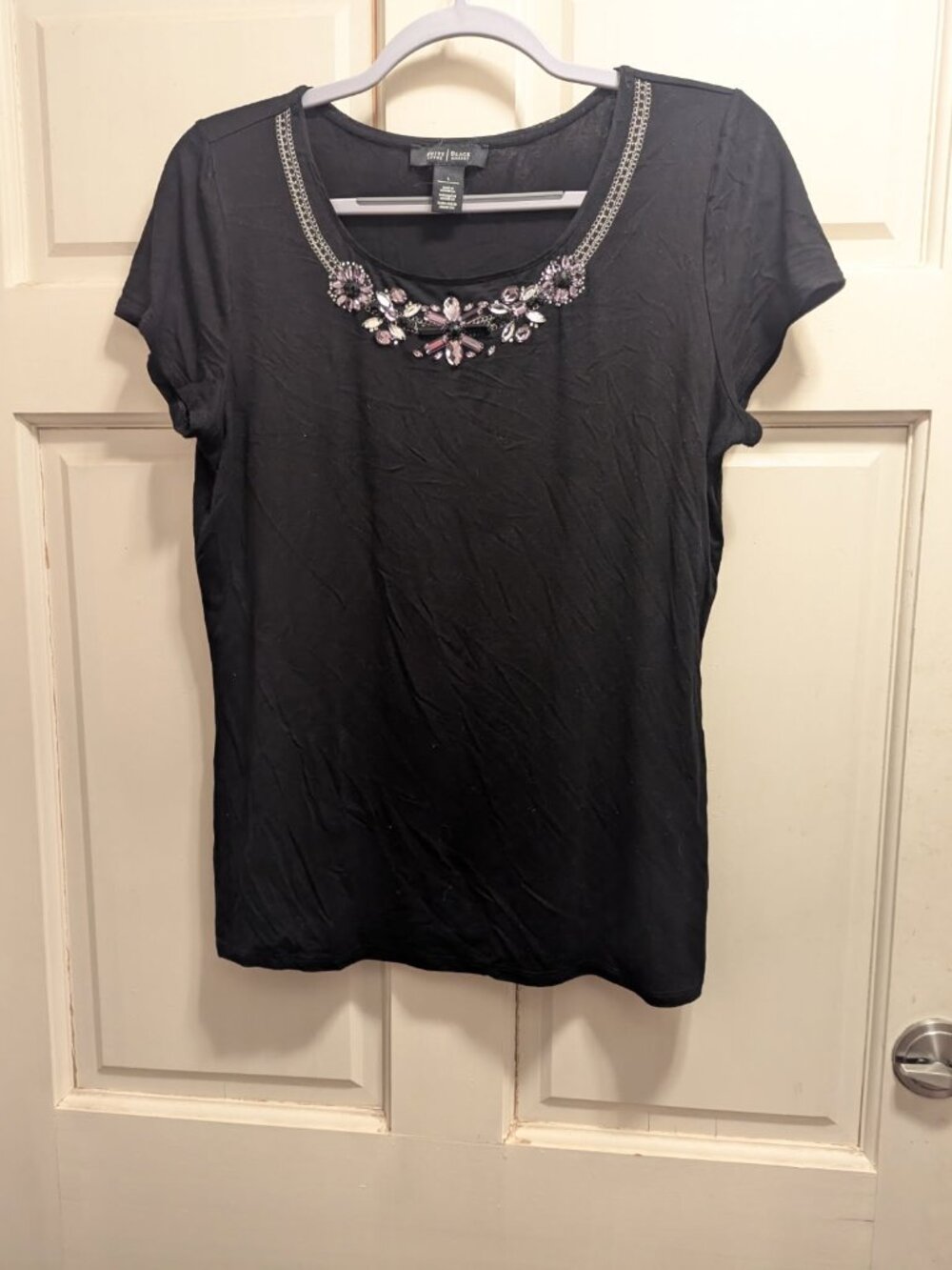 Top Black with embellishments